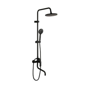 Matte Black Shower Column 8007